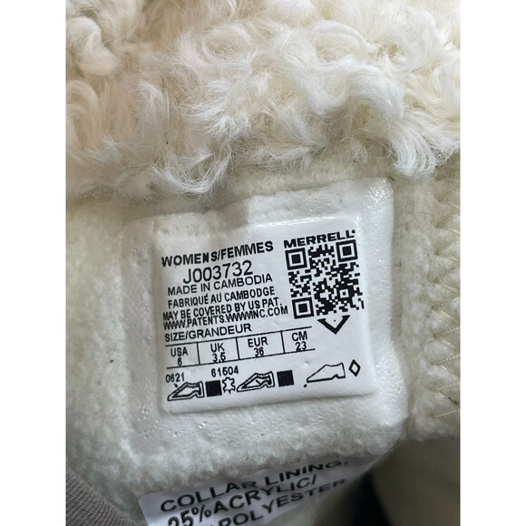 Merrell Approach Sport Women 6 Gray Brown Arch Support Side Zip Winter Boot - Picture 11 of 12